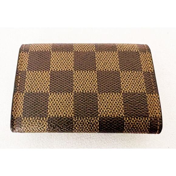 Louis Vuitton Porte Monnaie Plat Coin Damier Ebene MI0077 - Picture 4 of 10